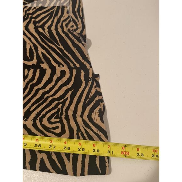 Michael Kors Tunic Womens 1X Zebra Print Zip Front Long Sleeve Animal Pattern - Picture 7 of 9